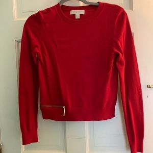 Michael Kors cropped red sweater